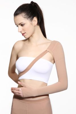 LYMPHACURE Lymphedema Post Mastectomy Compression Arm Sleeve with Shoulder Strap Medical Class I 23-32 mmHg | Imported Medical Compression Armsleeves |(large)