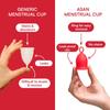 Asan menstrual cup - heavy flow Pack of 2 | Easiest cup to insert & remove I Special ring design | Premium medical grade silicone I Designed in the USA view 3