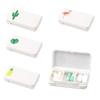HANNEA 4 Pack Small Pill Organizer Pill Case Box, 3 Compartments Travel Pill Organizer, Moisture Proof Daily Pill Case for Pocket Purse, Portable Medicine Vitamin Fish Oil Holder Container view 1