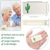 HANNEA 4 Pack Small Pill Organizer Pill Case Box, 3 Compartments Travel Pill Organizer, Moisture Proof Daily Pill Case for Pocket Purse, Portable Medicine Vitamin Fish Oil Holder Container view 2