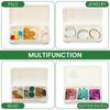 HANNEA 4 Pack Small Pill Organizer Pill Case Box, 3 Compartments Travel Pill Organizer, Moisture Proof Daily Pill Case for Pocket Purse, Portable Medicine Vitamin Fish Oil Holder Container view 4