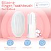 BabyPro Baby Finger Toothbrush (Pack of 1) with Storage Case, Premium Silicone Toothbrush with Soft Bristles for Babies, Tongue Cleaner for Kids, Food-Grade, BPA-free, Non-Toxic (White) view 2
