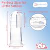 BabyPro Baby Finger Toothbrush (Pack of 1) with Storage Case, Premium Silicone Toothbrush with Soft Bristles for Babies, Tongue Cleaner for Kids, Food-Grade, BPA-free, Non-Toxic (White) view 4