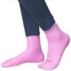 MEDIBAR Waterproof Rubber Socks: Pain Relief for Men and Women, Anti-Crack Gel Heel Ankle Length and Foot Protector Moisturising Socks for Foot Care,(Medium)(7-8-9)(Pink) Pack of 3 view 1