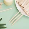 1000Pcs Wooden Wax Sticks Small Waxing Applicator Sticks Wax Spatulas Wood Craft Sticks for Hair Removal and Smooth Skin - Slanted & Round view 2