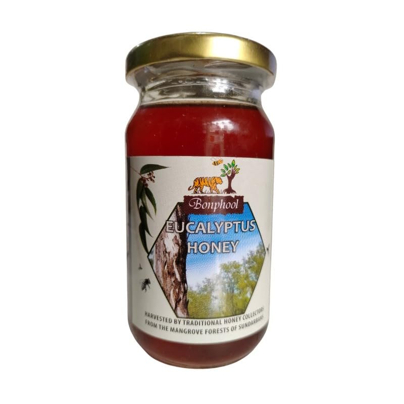 Bonphool Natural Eucalyptus Honey Lab Tested 250gm Glass Jar Pack of 1)