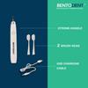 BENTODENT Advanced Sonic Electric Toothbrush | 3 Modes, Ultra-Soft Bristles, 2-Min Timer, QuadPacer | Dentist-Designed for Kids, Adults | Ideal Gift, Whitening Cleaning - Pack of 1 (White) view 3