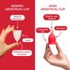 Asan menstrual cup (Light/medium flow) + OneDrop Cleanser Combo Pack | Easiest cup to insert & remove I Special ring design | Premium medical grade silicone I Designed in the USA view 2