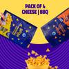 The Healthy Binge Chickpea Protein Triangle Chips | As seen on Shark Tank India | BBQ & Cheese Flavour | High Protein & Fiber | Family Size Packs 60g X 4 Nos view 2