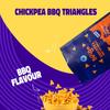 The Healthy Binge Chickpea Protein Triangle Chips | As seen on Shark Tank India | BBQ & Cheese Flavour | High Protein & Fiber | Family Size Packs 60g X 4 Nos view 3
