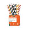 ECO SOUL [8 MM, 100 Count] Biodegradable Multicolor Paper Straws | Disposable Drinking Rainbow Eco-Friendly Compostable Paper Straws | Cocktail Cold Drink Juice Smoothie Non-Bendable Straws (Wide) view 1
