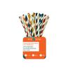ECO SOUL [6 MM, 100 Count] Biodegradable Multicolor Paper Straws | Disposable Drinking Rainbow Eco-Friendly Compostable Paper Straws | Cocktail Cold Drink Juice Smoothie Non-Bendable Straws (Regular) view 1