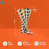 ECO SOUL [6 MM, 100 Count] Biodegradable Multicolor Paper Straws | Disposable Drinking Rainbow Eco-Friendly Compostable Paper Straws | Cocktail Cold Drink Juice Smoothie Non-Bendable Straws (Regular) view 2