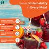 ECO SOUL [6 MM, 100 Count] Biodegradable Multicolor Paper Straws | Disposable Drinking Rainbow Eco-Friendly Compostable Paper Straws | Cocktail Cold Drink Juice Smoothie Non-Bendable Straws (Regular) view 3