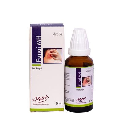 Dr Patel's Homeopathic Fungi MH Drops for Fungal Infection | Homeopathic Medicine for Ringworm and Other Skin Problem - 30ML (pack of 1)