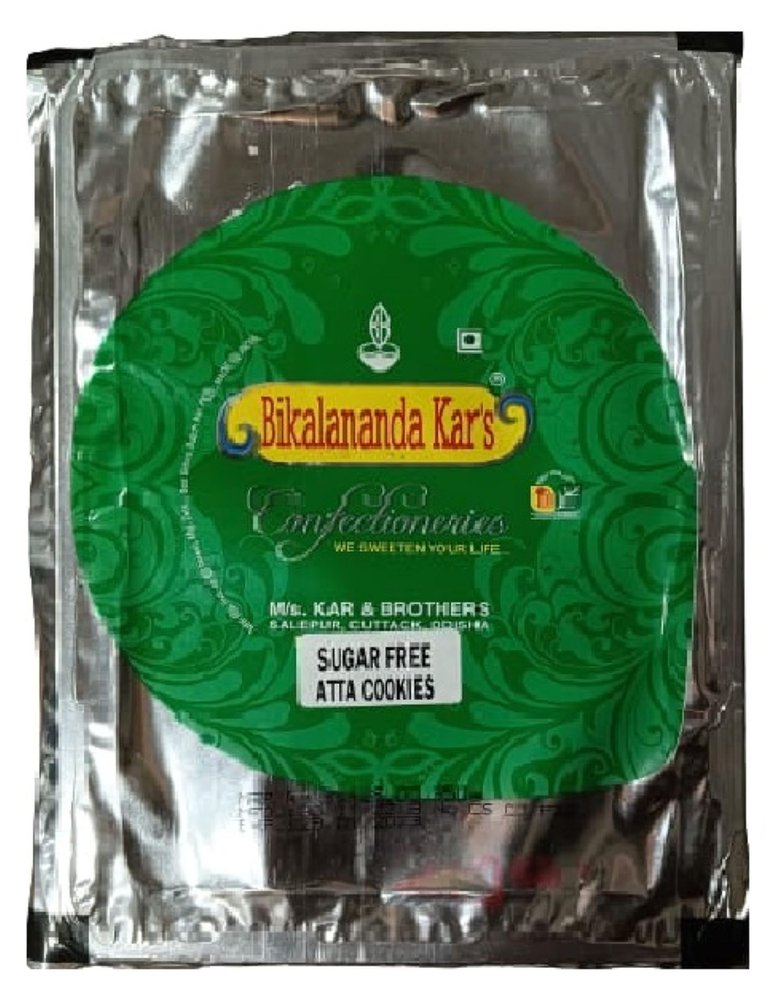 Bikalananda Kar's SUGARFREE ATTA COOKIES, BISCUIT | Premium Handmade Cookies - 350G (Pack of 1)