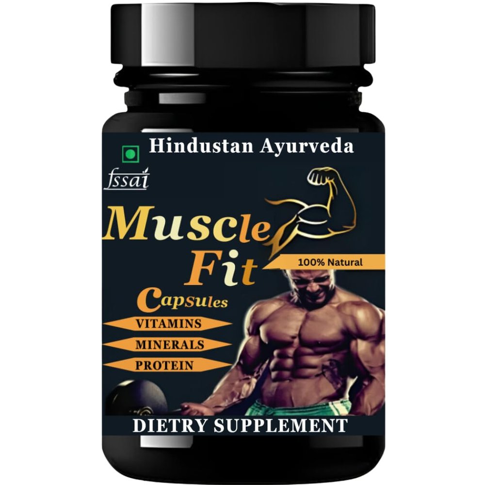Muscle Fit | Ayurvedic Product | Weight Gain Protein | Muscle Growth | Capsules |