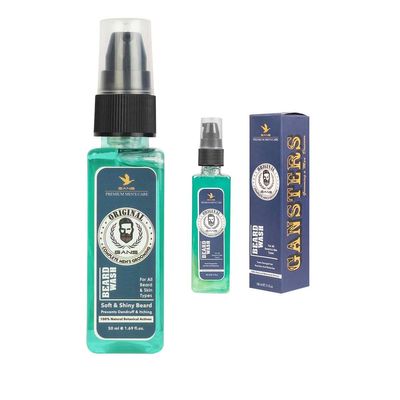 Birla Ayurveda Refreshing Beard Wash 50Ml And Refreshing Beard Wash 100Ml|Combo Pack Of 2