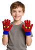 Devil Gloves Winter Thicken Gloves Boys Girls Thicken Winter Warm Cartoon Cute Gloves Set Gift Pack Of 01(Free Size,Red) view 2