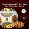 CRUMBS DE PARIS Special Desi Ghee Thekua | Bihari Traditional Healthy Snack Pure Wheat Flour Thekua, Hand Crafted Crisp Crunchy Jaggery Cookies | Traditional Bihari Thekua of Chhath Puja | 400 Gm view 3
