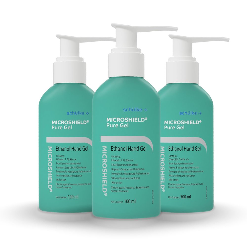 Microshield Pure Gel 100ml - Trusted by Doctors, 99.99% Effective against Germs, Based on European formulation, Passes EN Standards