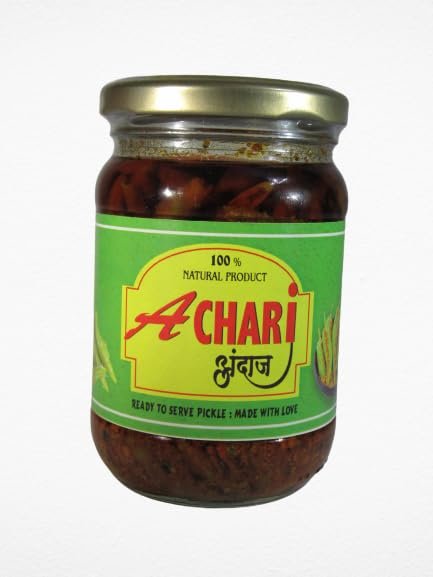 Achari Green Chilli Pickle (250gm)