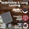 ALOUD CREATIONS Steel Scrubber | Steel Foam Pad Sponge | Black | Pack of 12 view 2