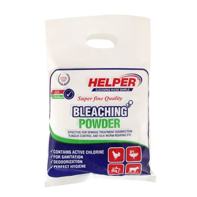 Helper Bleaching Powder, Effective for Sewage Treatment Disinfection, Fungus Control and Silk Worm Rearing, Contains Active Chlorine for Sanitation and Deodorization. (1KG X 4PC)