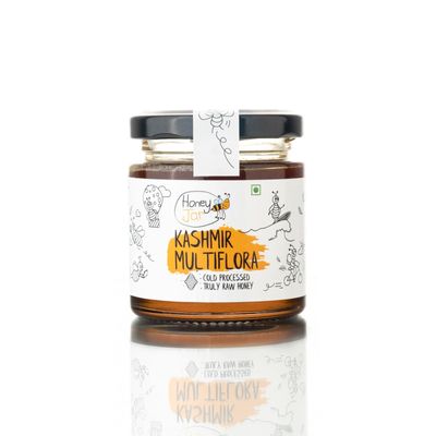 Honey All Day - Kashmir Multiflora Raw Honey | 100% Natural & Cold Processed Organic Honey | Sourced from forests of Kashmir | Fresh Honey | No Added Sugar | Certified & Tested | Pack of 1 (150 gms)