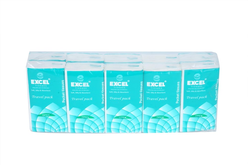 EXCEL POCKET TISSUE 15 PULLS 2 PLY | PACK OF 10