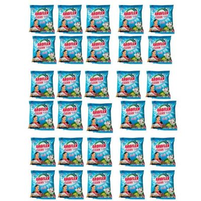 Combo AROFLEX Advanced Detergent Powder | 500g Pack*30pcs, 15Kgs | Laundry Detergent For Bright White Clothes | Machine & Bucket Was-LDHLP73