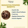 TRIPHAL Manjistha Powder 100g | 100% Pure & Edible Grade Manjishtha | Ayurvedic Skin Cleanser for Glowing Skin | Helps with Acne, Rashes & Detox | Non-GMO, Preservative-Free view 2