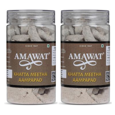AMAWAT Khatta meetha aampapad Mukhwas (300 Grams; Pack of 2) | Digestive Mouth Freshener | Tasty Mouthfresheners | After-Meal Snack | Dry Mukhwas