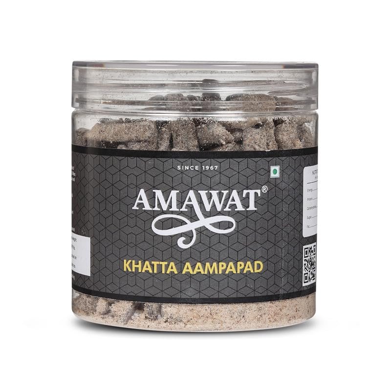 AMAWAT Khatta Aampapad 250 gm|Aampapad Slices |Digestive Aam Pachak (Sweet & Salty)|Real Taste Of Mango Mouth Freshener