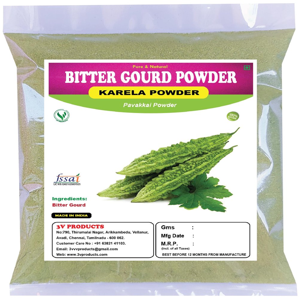 3V PRODUCTS Bitter Gourd Powder | Pavakkai | Karela 100g