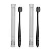 CARECUB Black Flat Head Ultra Soft-Bristles Micro Nano 10,000 Nano Bristle Good Cleaning Effect For Sensitive Teeth Oral Gum Recession,Manual Toothbrush For Adults Pack Of 4 view 1