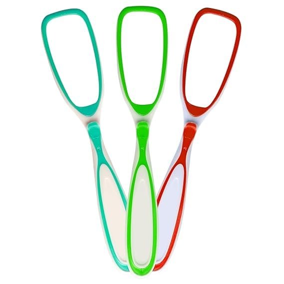 3Pcs Tongue Cleaner Plastic Tongue Scraper Oral Care BPA-Free Flexible Tongue Cleaning Brush Fight Bad Breath w6