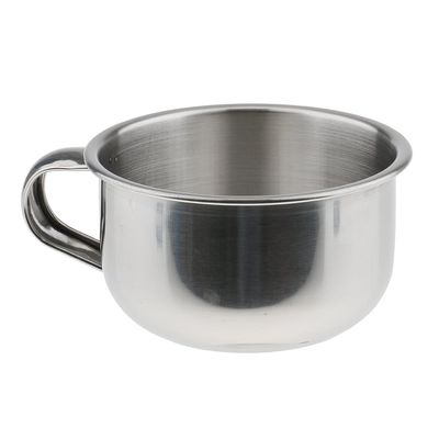 LOOM TREE Stainless Steel Men's Shaving Mug Bowl Men Barber Beard Soap Mug Cup + Handle for Shave Brush