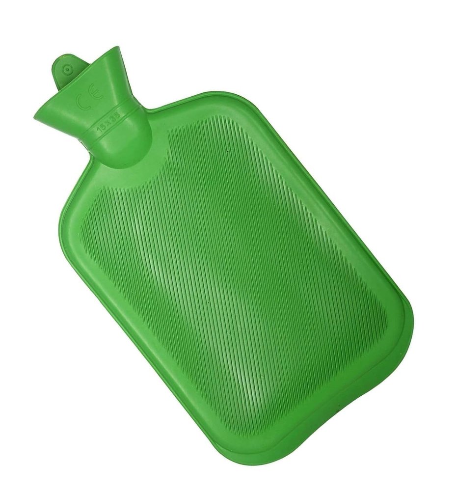 Dweezhet Rubber Hot Water Bag Leakproof Bottle for Pain Releif - 2 Litre,Pack of 1 (Multicolor)