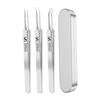 3Pcs Salon Clip Tweezers Portable Beauty Salon Tools for Men Male Female view 1