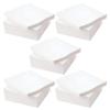Magic Providers Soft Single Ply Square Tissue Paper Napkin  Pack of 100 Cocktail Tissue | White Napkin Table Top Napkin Soft Napkin Dry Wipe Tissue for Party & Kitchen Use (30cm x 30cm) view 3