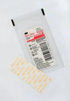 3 M Steri-Strip Reinforced Adhesive Skin Closures, R1541, 1/4 in x 3 in (6 mm x 75 mm), Pack of (10)