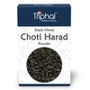 TRIPHAL Choti Harad Churna 200g | Organic and Pure Black Himej Powder | Edible Grade Kadukkai/Karakkaya/Myrobalan | Non GMO | Preservative Free view 1