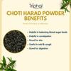 TRIPHAL Choti Harad Churna 200g | Organic and Pure Black Himej Powder | Edible Grade Kadukkai/Karakkaya/Myrobalan | Non GMO | Preservative Free view 3