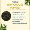 TRIPHAL Choti Harad Churna 200g | Organic and Pure Black Himej Powder | Edible Grade Kadukkai/Karakkaya/Myrobalan | Non GMO | Preservative Free view 4