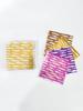 Chocolate Pre Cut Aluminium Multi Colour Tiger Print Design Foil Wrappers Approx 200 Sheets 9 x 9 cm view 2