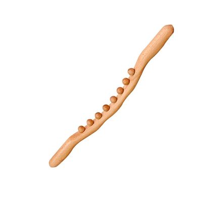 Gyanadh Wooden Massager Gua Sha Stick Therapy Manual Wood Massage Roller Body Relieve Muscle Soreness Professional Stomach Cellulite Scraping Massager (8 Beads Gua Sha)