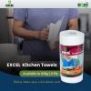 EXCEL TISSUES Premium Kitchen Towels | Heavy-Duty 2-Ply Strong, Super Absorbent & Durable Paper Towels for Everyday Cleaning, Wiping & Drying | Large Pull Size 20 23 cm | 1 Kg Pack view 2