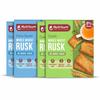 Nutrisum Premium Whole Wheat Rusk Jeera, Ajwain & Elaichi Flavour Combo, High Fiber, Refined Sugar Free, Tea Toasts 180 gms (Pack of 4) view 1