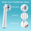 Inralimot 4 Pack Toothbrush Heads Dustproof Cover Compatible with Oral B, Pro 1000, 1500 Electric Toothbrush, Brush Protection Cover and Convenient Travel view 3